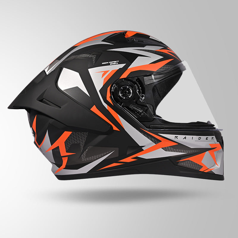 RAIDER SKULPT D1 DECOR MATT BLACK & ORANGE