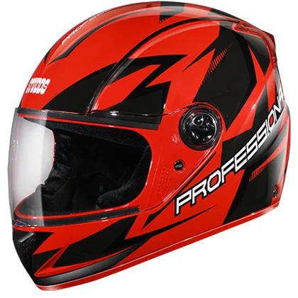 STUDDS PROFESSIONAL D1 DECOR RED N9 BLACK GLOSSY