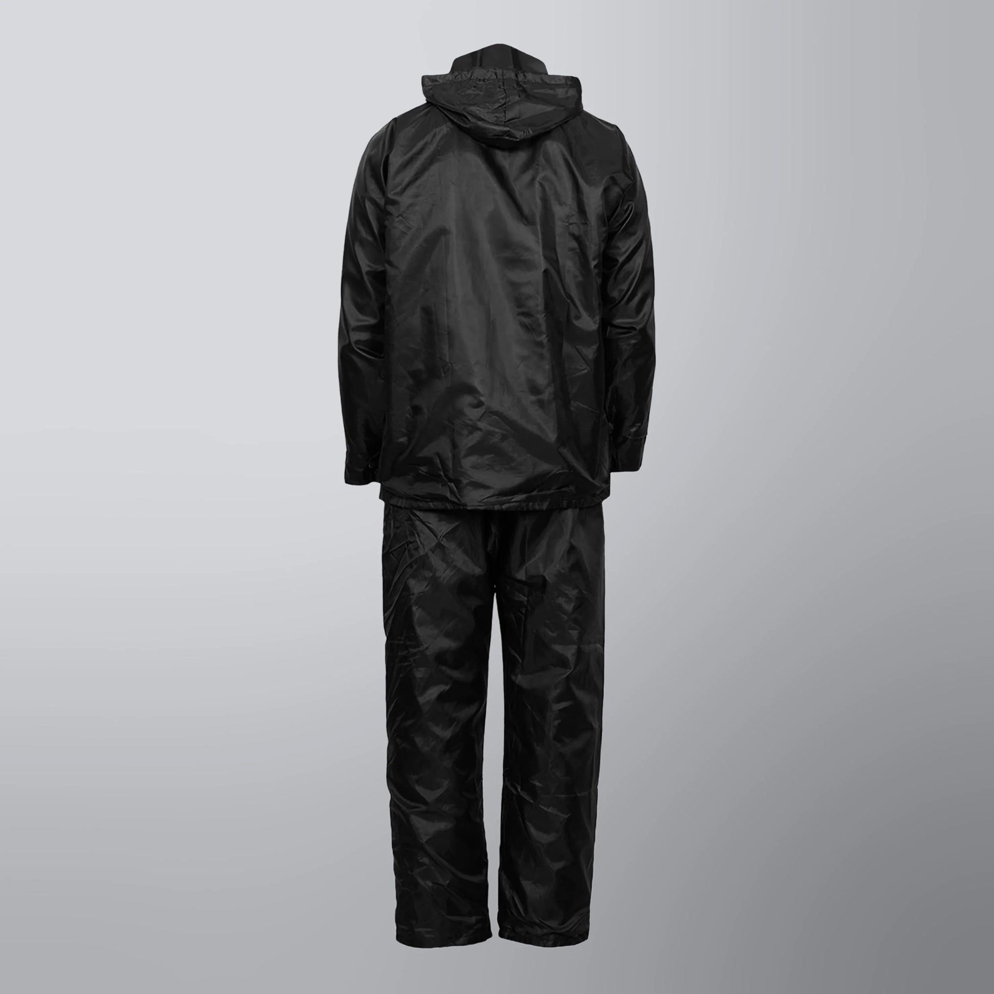 TVS Double-Layer Polyester Raincoat with Pants Adjustable Drawcord H