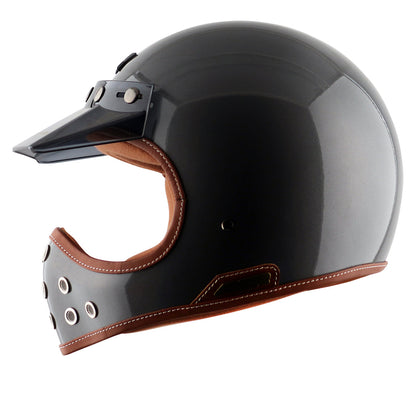 Axor Retro MotoX Helmet Athena Grey