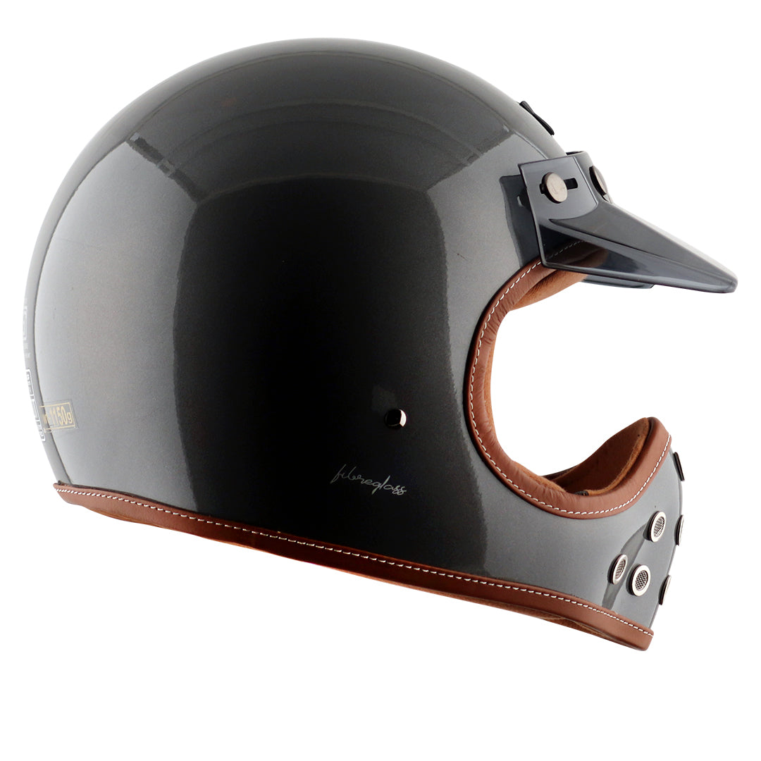 Axor Retro MotoX Helmet Athena Grey