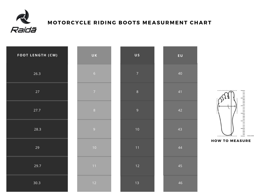 Raida Rover Motorcycle Boots - Black