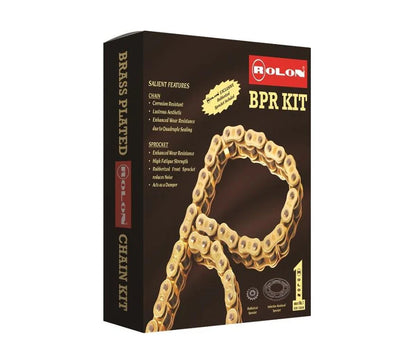 Rolon Brass Chain Sproket Kit HPORC 349 - Pulsar 200 NS OLD - Rolon Chain Sprockets