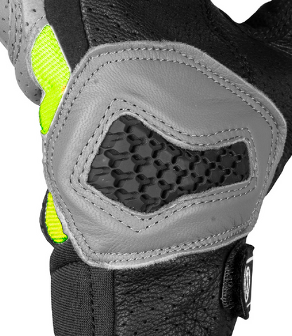 AIR GT SP GLOVES - Grey Hi-Viz Green