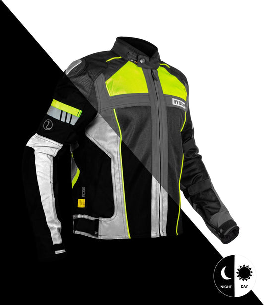 Rynox Storm Evo 2 Grey Neon Riding Jacket