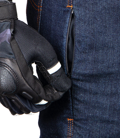 Rynox Downtown Pro Motorcycle Jeans with Rheon Protectors (Indigo Blue)