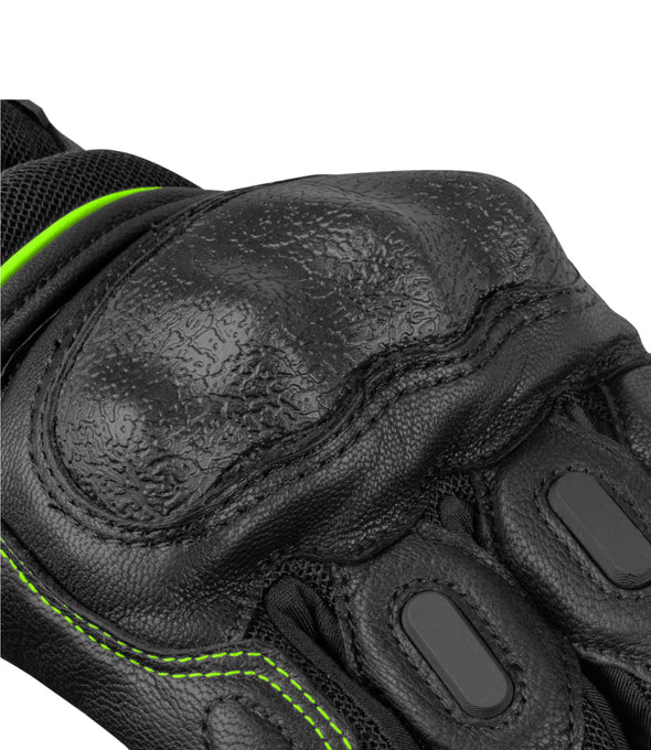 TORNADO PRO 3 GLOVES - Black Hi-Viz Green