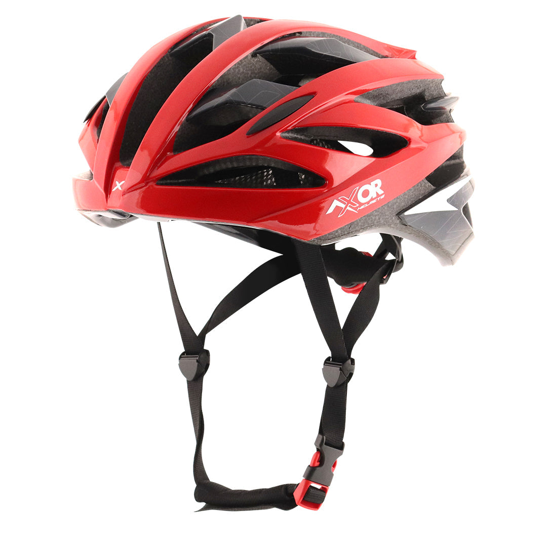 Axor Scoot Bicycle Helmet Black Red Grey