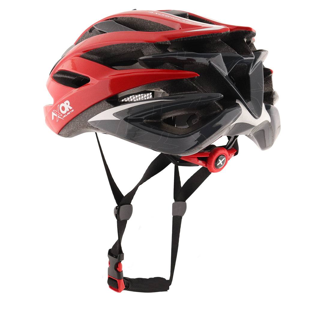 Axor Scoot Bicycle Helmet Black Red Grey