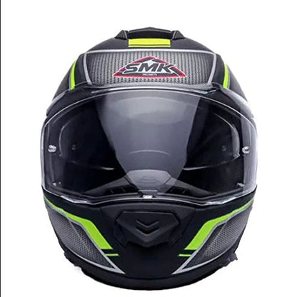 SMK Glide Kyren Modular Helmet Matt Black Grey Green (MA268)