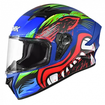SMK Stellar Animal Gloss Blue Red Green (GL538) Helmets