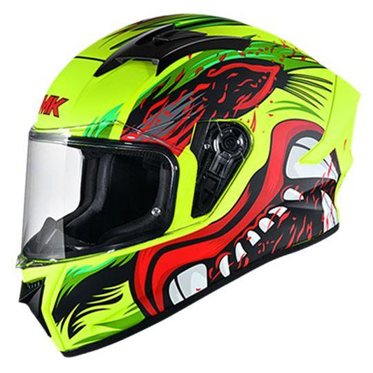 SMK Stellar Animal Black & Yellow Helmet GL438