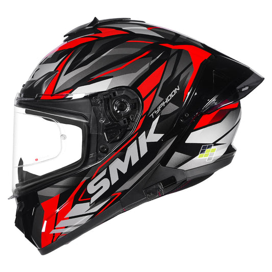 SMK Typhoon Rival(GL213)  Gloss black white Red