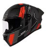 SMK Stellar Sports Swank Gloss Anthracite  Black RED GREY  (GLDA672) Helmet