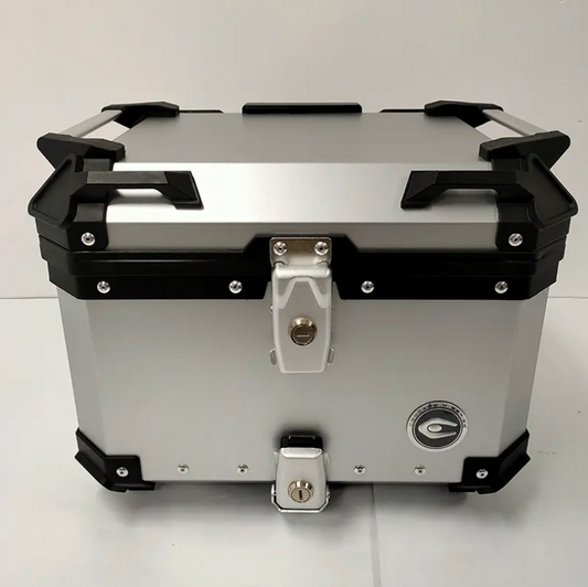 COOCASE 45L Large Tail Box Aluminium Motorbike Storage Luggage Top Case alloy top box Motorcycle Tail Box