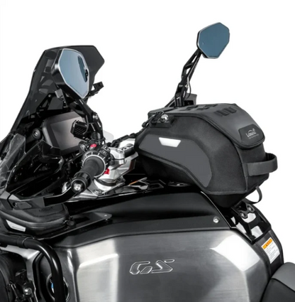 LOBOO BTB13BK Motorcycle Tank Bag With Anti-Theft Quick-Release System And Rain Cover,