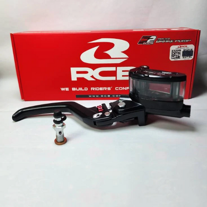 RCB Master Brake Pump E2+ Rh 14mm-BK (01BP059B) - RCB | Fits Most Motorcycle | Right Hand Side Lever