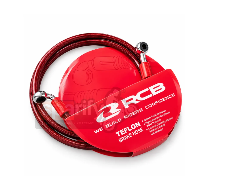 Racing Boy Corporation (RCB) Teflon Brake Hose 1300MM Red | 01BH005