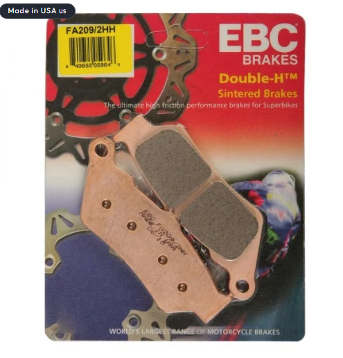 Continental GT 650 / Interceptor 650 EBC Double-H Sintered Front & Rear Brake Pads Combo | FA209/2HH + FA213HH