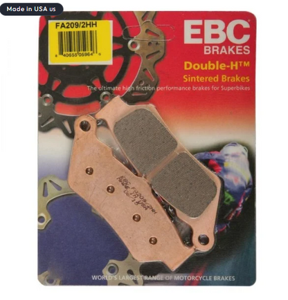 Continental GT 650 / Interceptor 650 EBC Double-H Sintered Front & Rear Brake Pads Combo | FA209/2HH + FA213HH