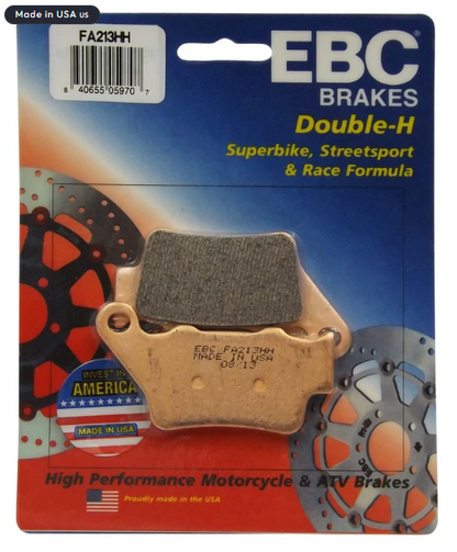 Continental GT 650 / Interceptor 650 Rear (Double-H™ Sintered) Brake Pads - FA213HH Fully Sintered - EBC (PACK OF 1)