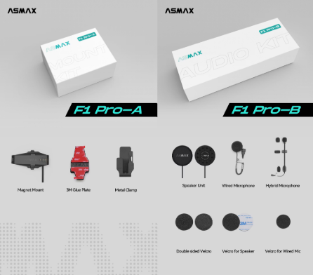 ASMAX F1 PRO Additonal Audio and Helmet kit