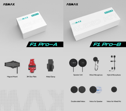ASMAX F1 PRO Additonal Audio and Helmet kit