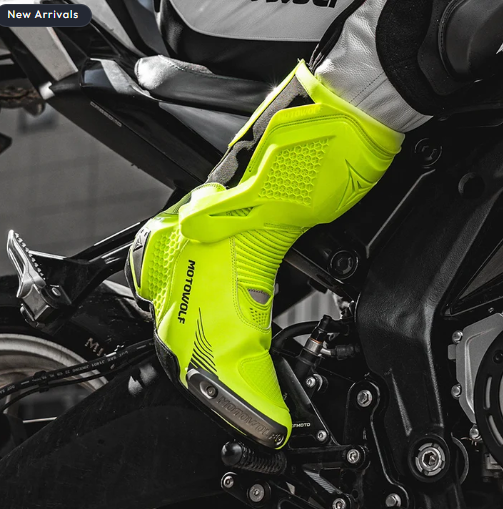 MOTOWOLF BO1 Racing Motorcycle Riding Boots For Unisex - Neon