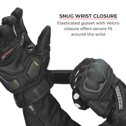 SHIFTER – SHORT MOTORCYCLE LEATHER RIDING GLOVES