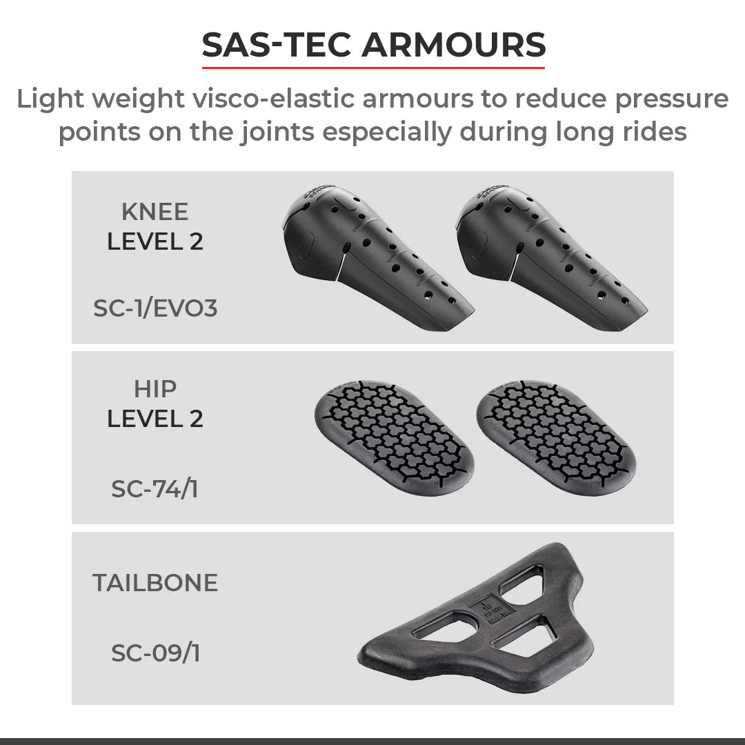 Viaterra Spencer Street Mesh Motorcycle Riding Pants Regular (Black)