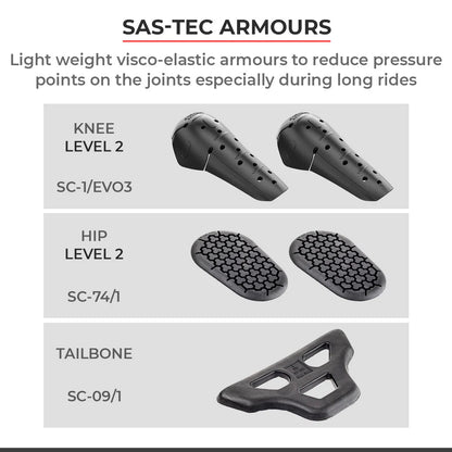 Viaterra Spencer Street Mesh Motorcycle Riding Pants Regular (Black)