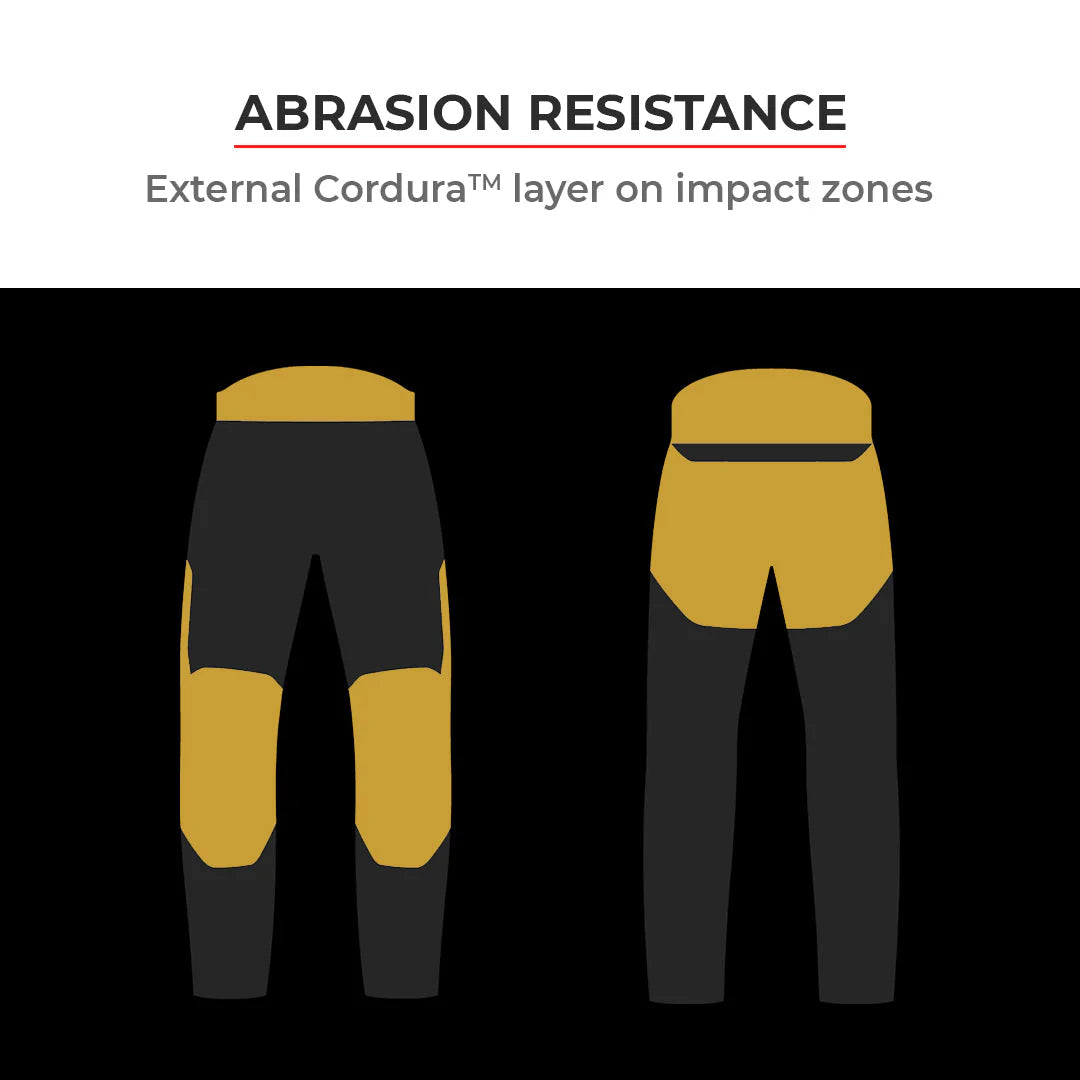 Viaterra Spencer Street Mesh Motorcycle Riding Pants Regular (Black)