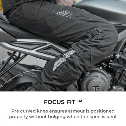 Viaterra Spencer Street Mesh Motorcycle Riding Pants Regular (Black)