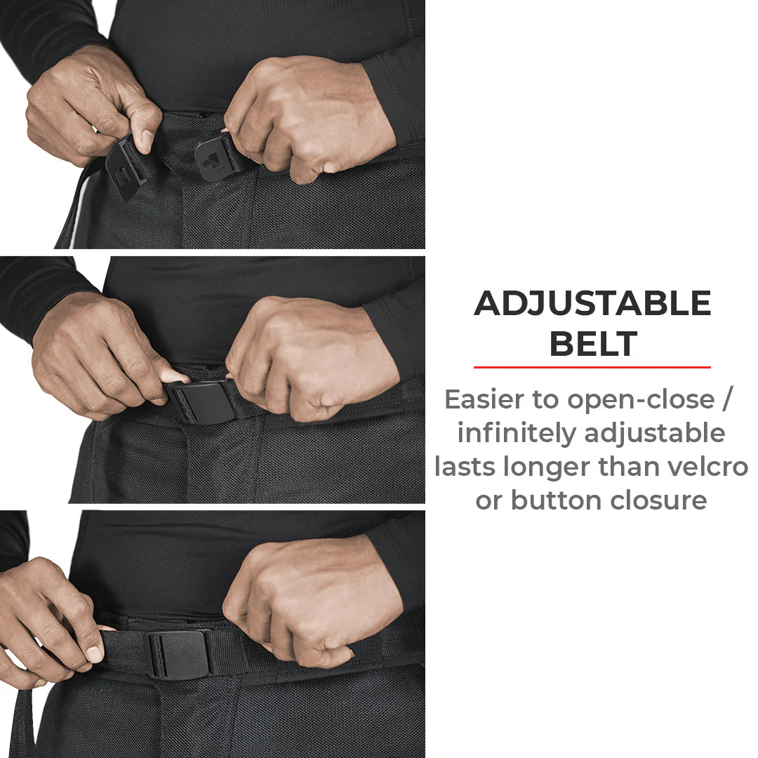 Viaterra Spencer Street Mesh Motorcycle Riding Pants Regular (Black)