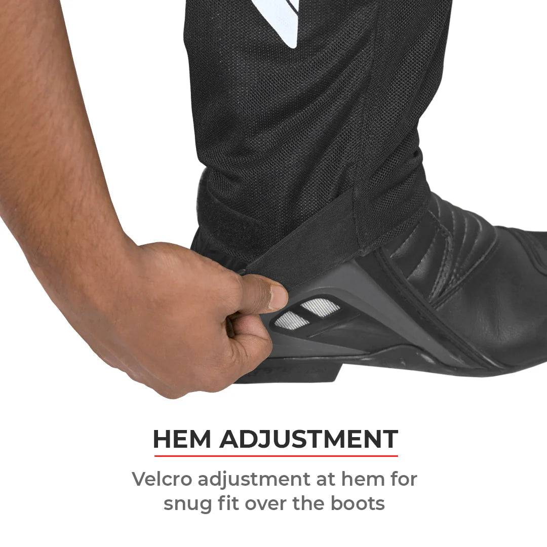 Viaterra Spencer Street Mesh Motorcycle Riding Pants Regular (Black)