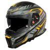 SMK Agnar Tektron Matt Grey Yellow (MA664) Helmet