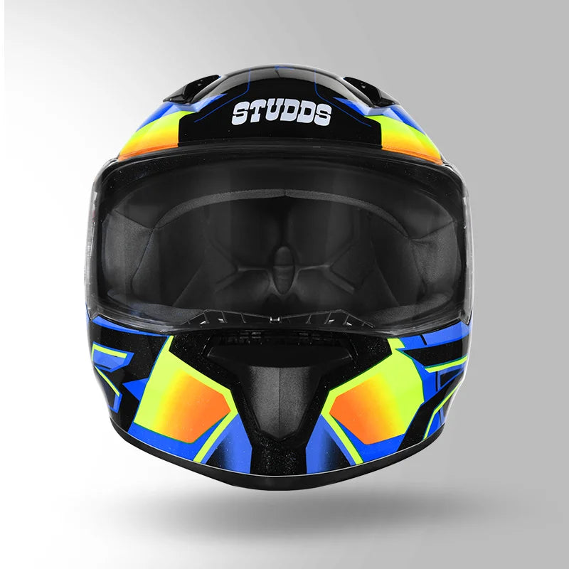 THUNDER D6 DECOR BLACK / ORANGE & BLUE