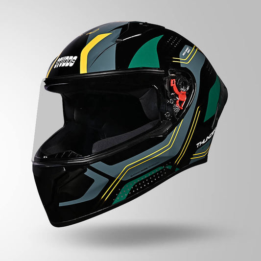 THUNDER D2 DRAKEN DECOR BLACK & GREEN WITH SPOILER