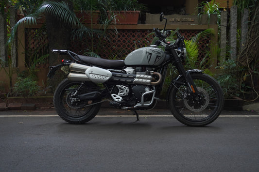 TRIUMPH SCRAMBLER 1200 TOP RACK WITH SS PLATE