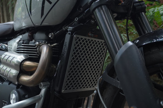 TRIUMPH 1200 SCRAMBLER RADIATOR GUARD STAINLESS STEEL