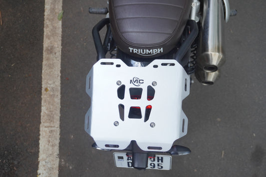TRIUMPH SCRAMBLER 1200 TOP RACK WITH SS PLATE