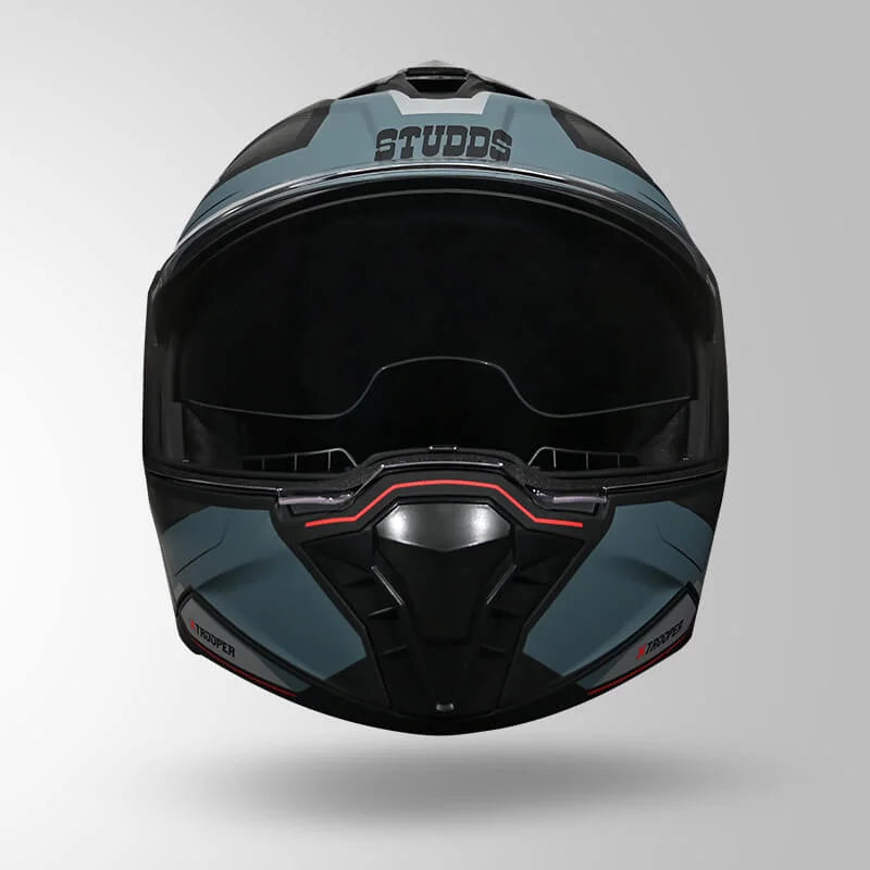 STUDDS TROOPER DV D2 HELLCAT DECOR MATT BLACK & GREY