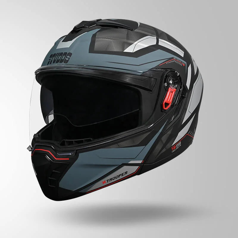 STUDDS TROOPER DV D2 HELLCAT DECOR MATT BLACK & GREY