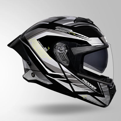 TROOPER D4 RACE DECOR BLACK / YELLOW & GREY GOLSSY