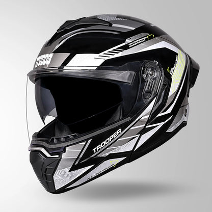 TROOPER D4 RACE DECOR BLACK / YELLOW & GREY GOLSSY