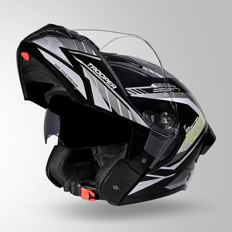 TROOPER D4 RACE DECOR BLACK / YELLOW & GREY GOLSSY