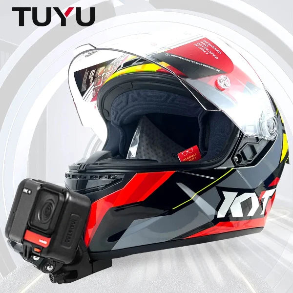 TUYU Motorcycle Helmet Chin Mount for GoPro Hero11 10 9 Action Sports Camera Holder Motorcycle Stander intsa360 GOPRO Accessory - TUYU