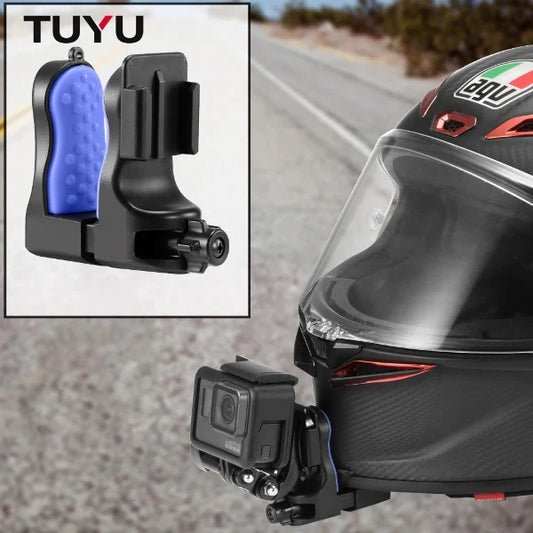 TUYU Motorcycle Helmet Chin Mount for GoPro Hero11 10 9 Action Sports Camera Holder Motorcycle Stander intsa360 GOPRO Accessory - TUYU