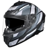 SMK Typhoon Sparko Gloss Black Grey (GL266) Helmet