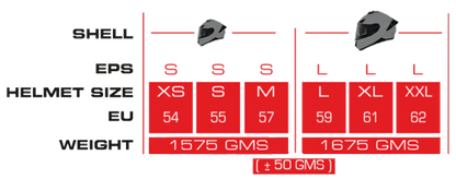 SMK Typhoon Aerot Gloss Black Grey (GL266) Helmet